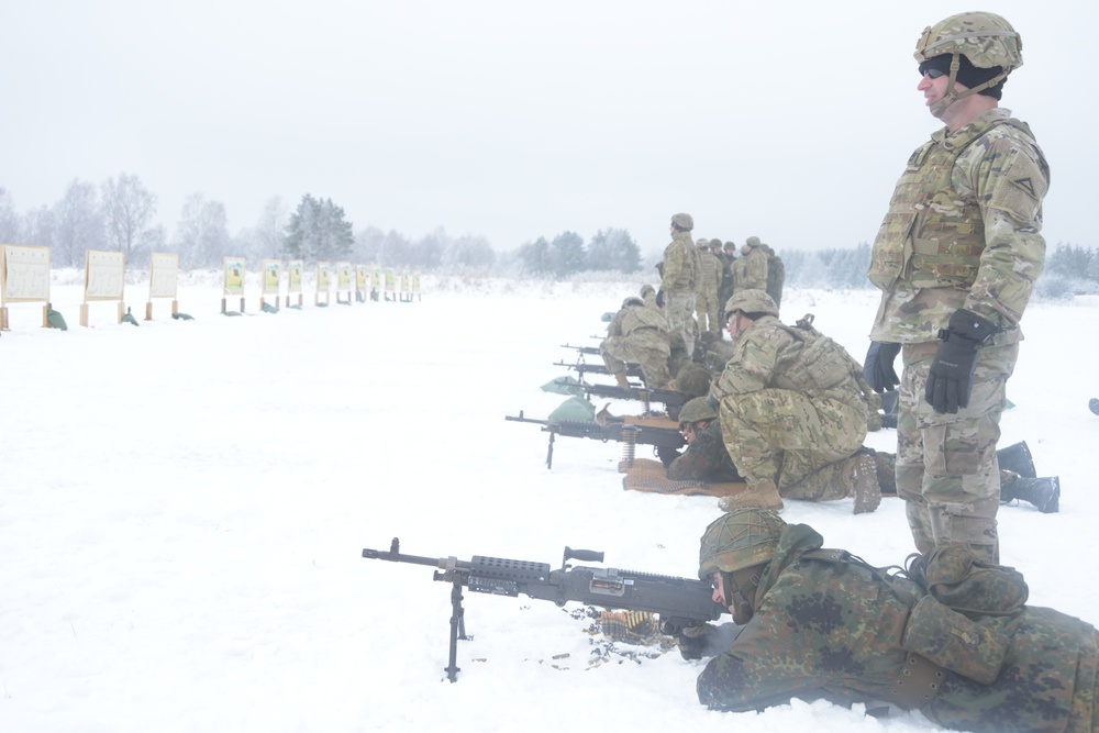 German/American machine gun qualification