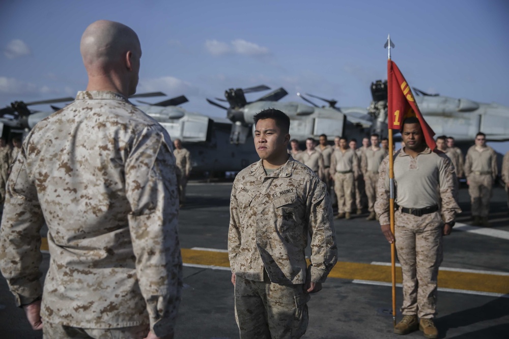 Alpha Company Kearsarge Promotion