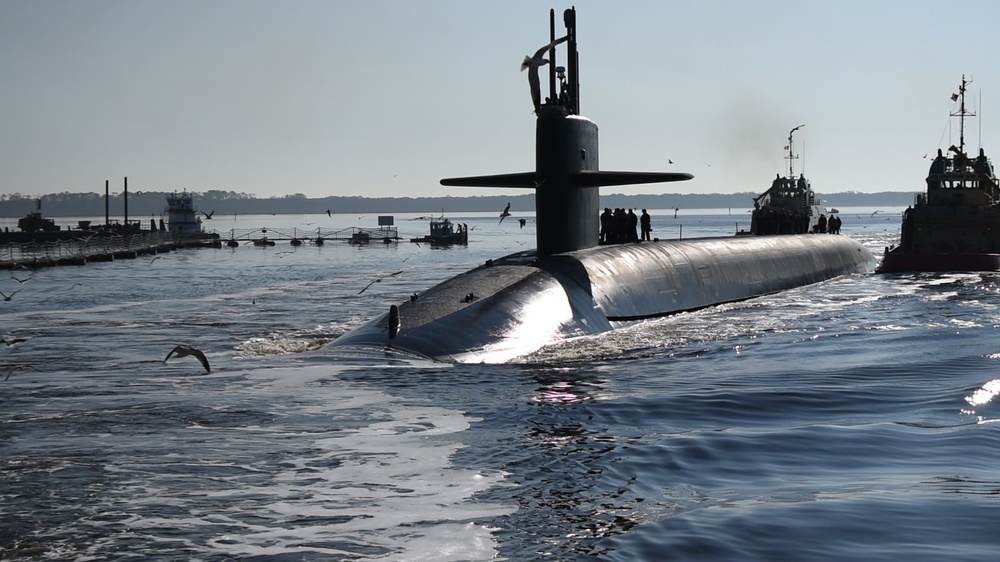 USS Maryland (SSBN 738) (Gold) Returns to Homeport