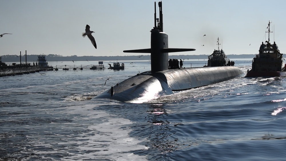 USS Maryland (SSBN 738) (Gold) Returns to Homeport