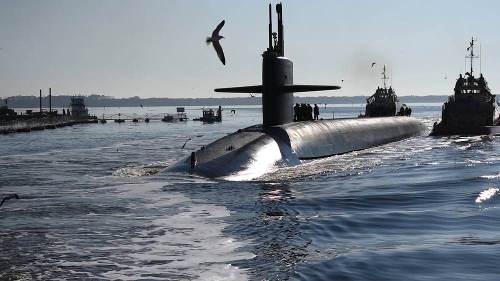 USS Maryland (SSBN 738) (Gold) Returns to Homeport