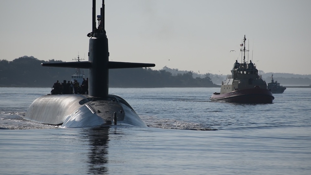 USS Maryland (SSBN 738) (Gold) Returns to Homeport