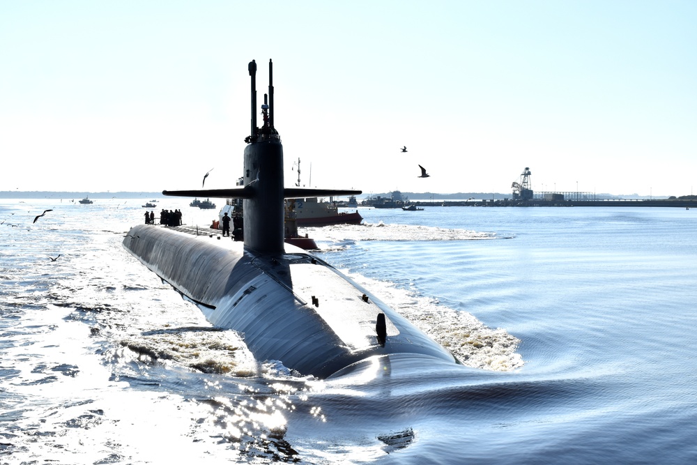 USS Maryland (SSBN 738) (Gold) Returns to Homeport