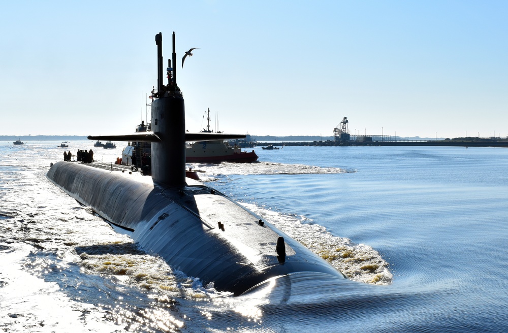 USS Maryland (SSBN 738) (Gold) Returns to Homeport