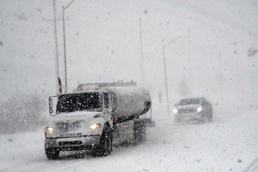 Fort Drum Public Works cautions motorists to steer clear of snow plows at work