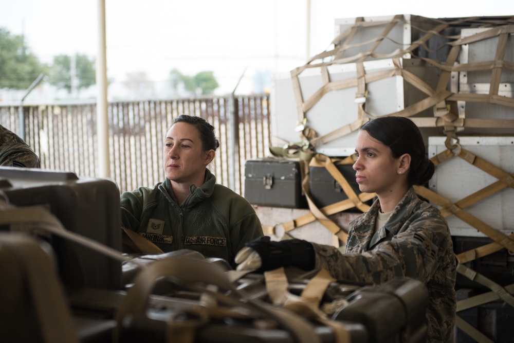 502nd LRS training - One pallet at a time
