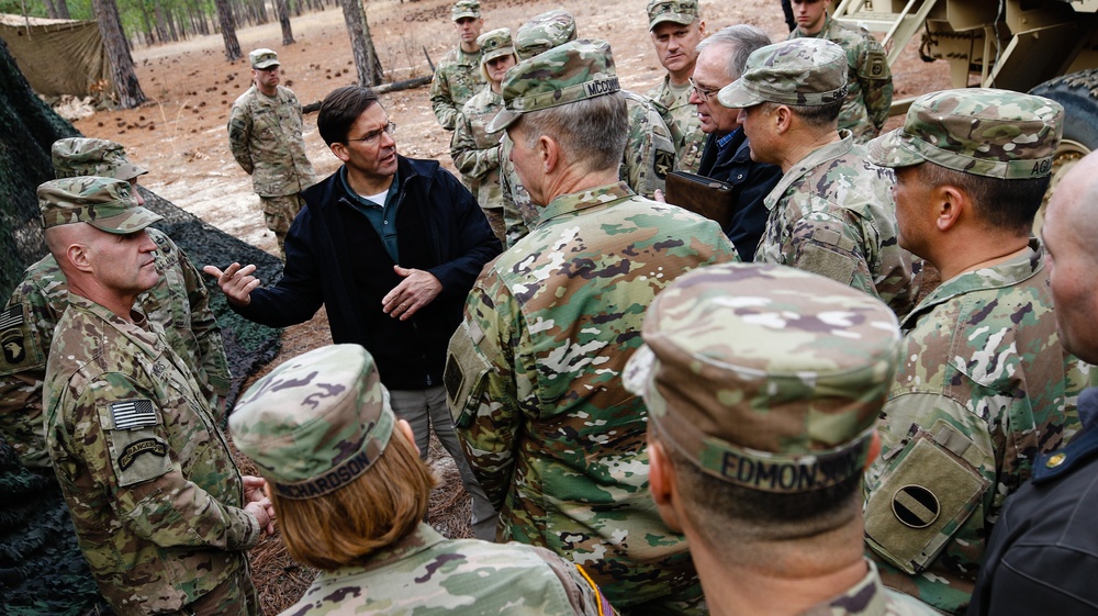 Secretary of the Army visits Soldiers at Fort Bragg