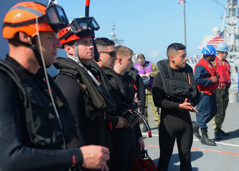 Search and Rescue Swimmers Deployment/Recovery Evolution