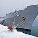 USS Blue Ridge pierside in Otaru, Japan