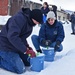 Blue Ridge Sailors make snow lanterns in Otaru, Japan