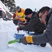 Blue Ridge Sailors make snow lanterns in Otaru, Japan