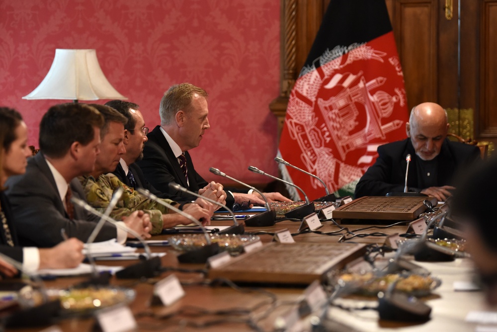U.S. Acting Secretary of Defense Meets With Afghan President