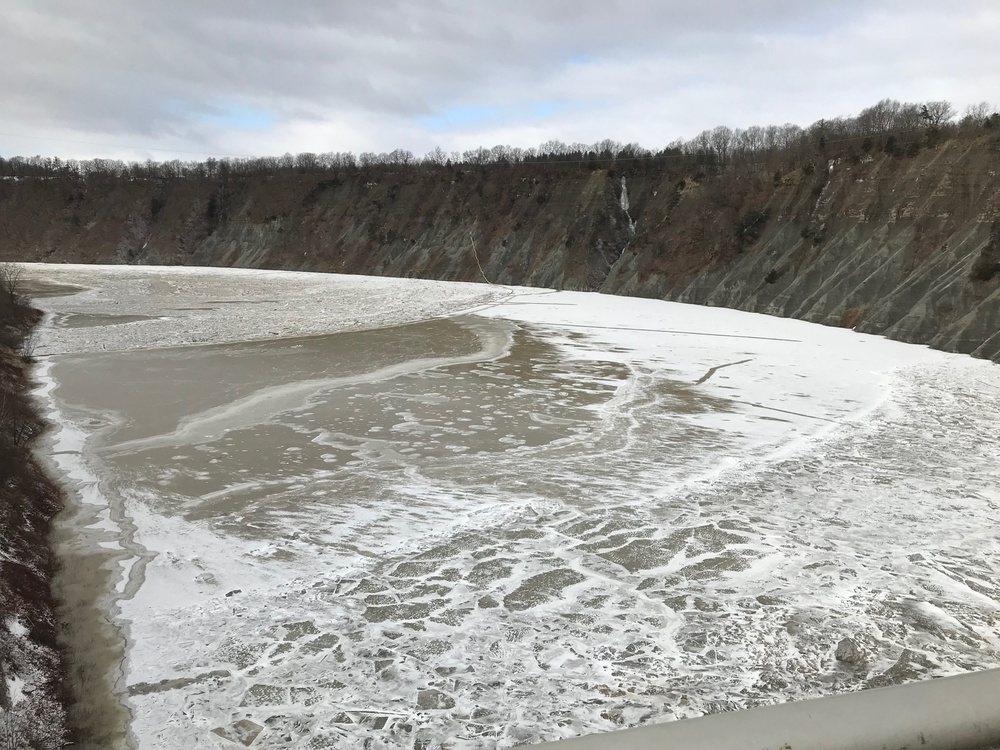 Mount Morris Dam reservoir water levels rise