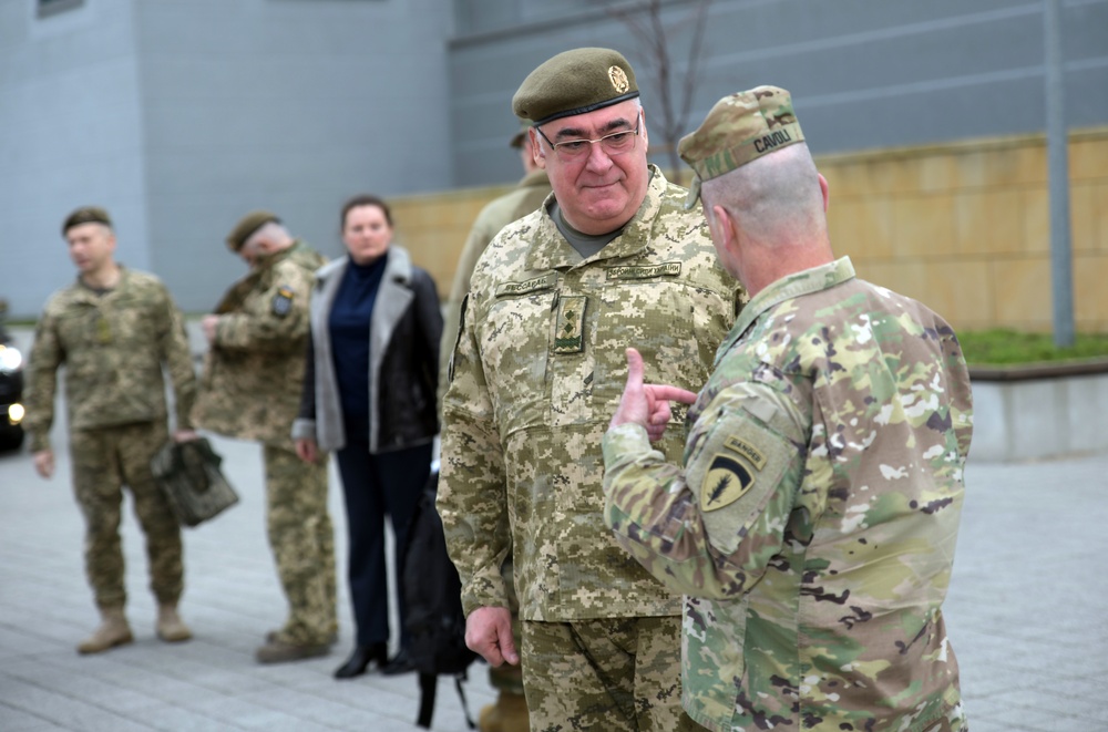 Ukrainian senior military leaders visit U.S. Army Europe headquarters