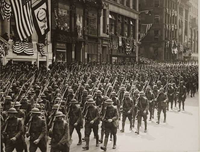 New York National Guard's 27th Division honored in massive parade on March 25 1919