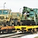 Engineer unit loads railcars for deployment at Fort McCoy