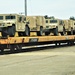 Engineer unit loads railcars for deployment at Fort McCoy