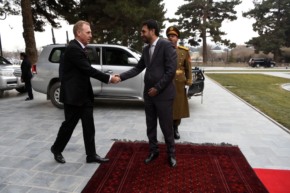 U.S. Acting Secretary of Defense Arrives at Afghan Presidential Palace