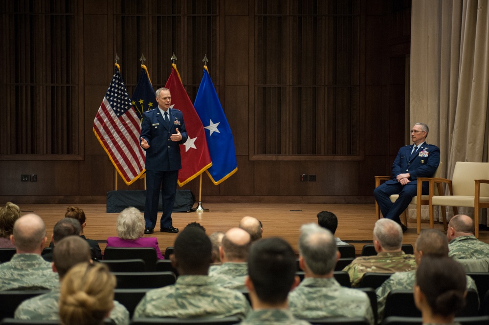 Hopper promoted to colonel at Stout Field