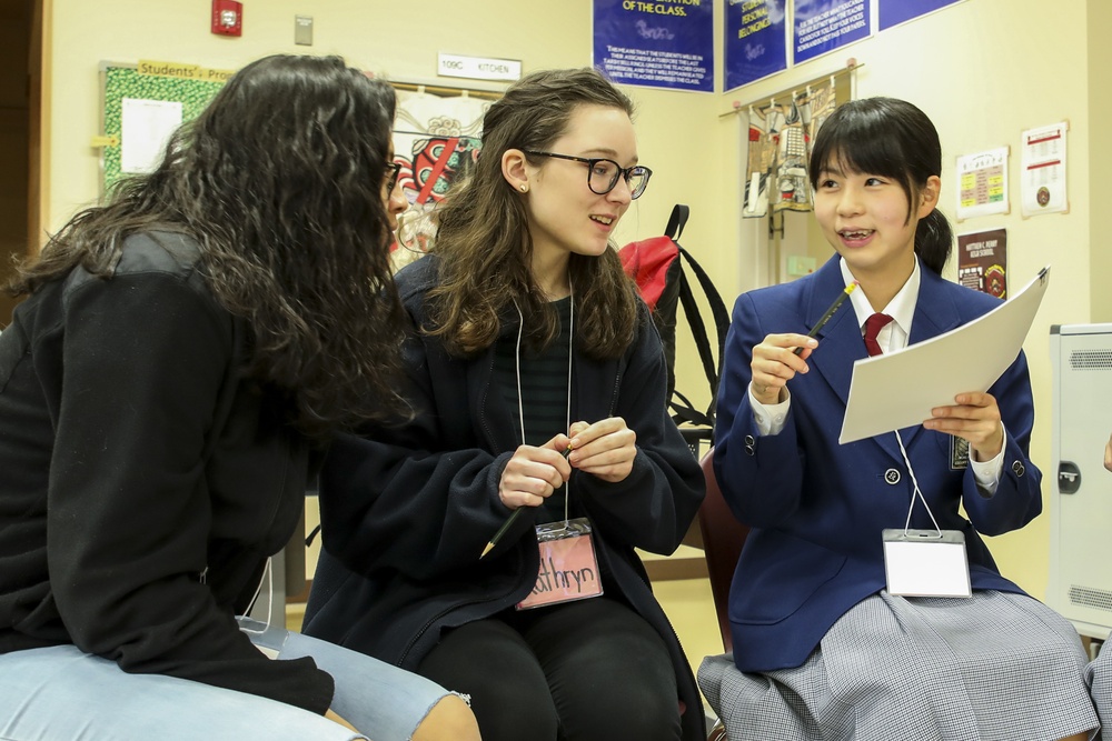 Karyo High School, Shunan City Children’s International Performance Group visit MCAS Iwakuni for cultural exchange, performance