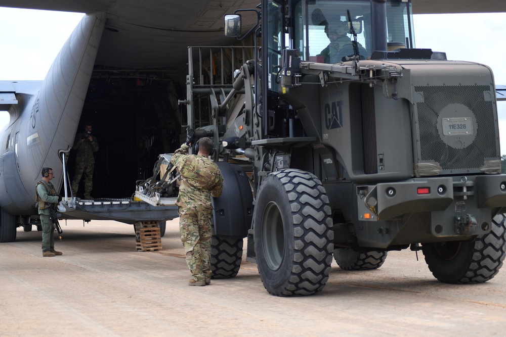 C-130 Hercules aircraft deliver agile combat airlift during GFLR