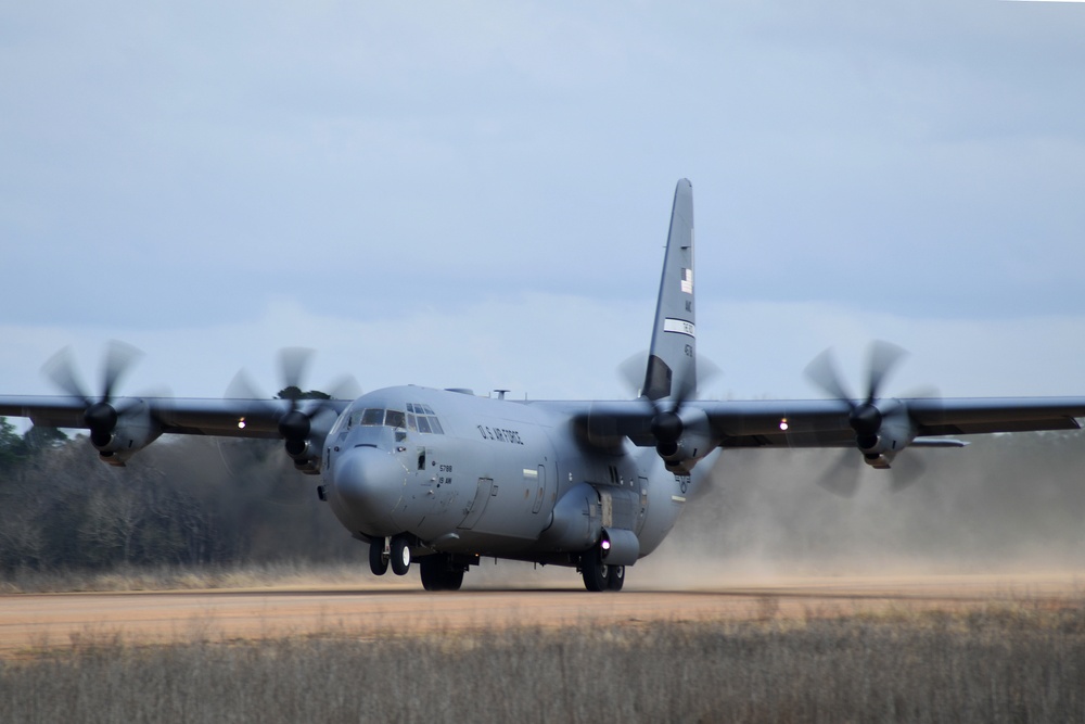 C-130 Hercules aircraft deliver agile combat airlift during GFLR