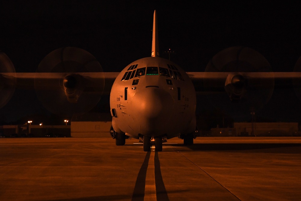 C-130 Hercules aircraft deliver agile combat airlift during GFLR