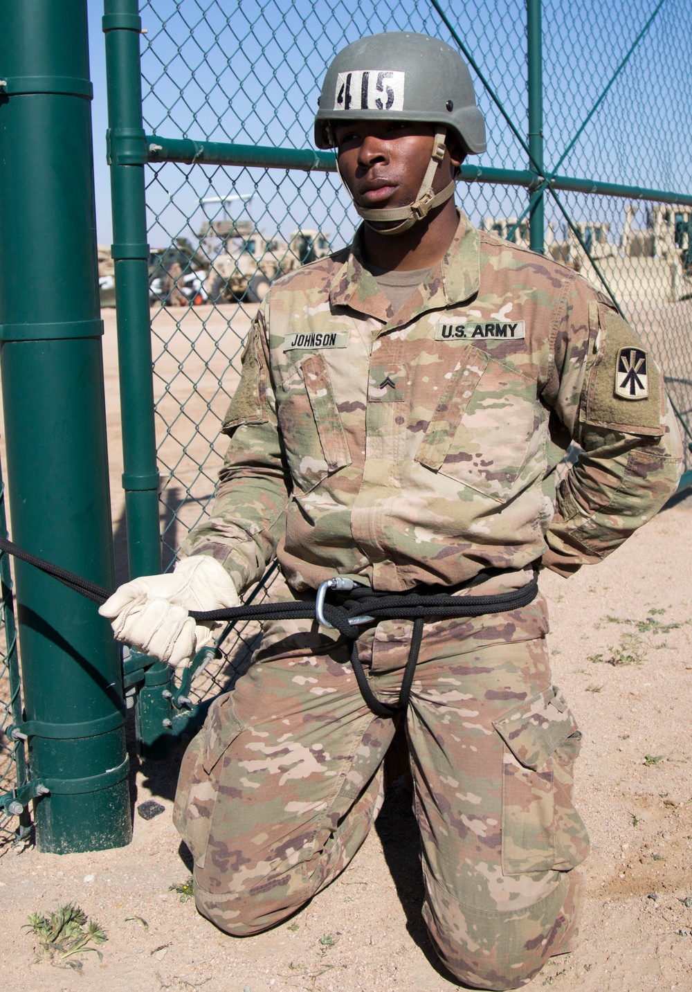 U.S. Service Members participate in Rappel Phase