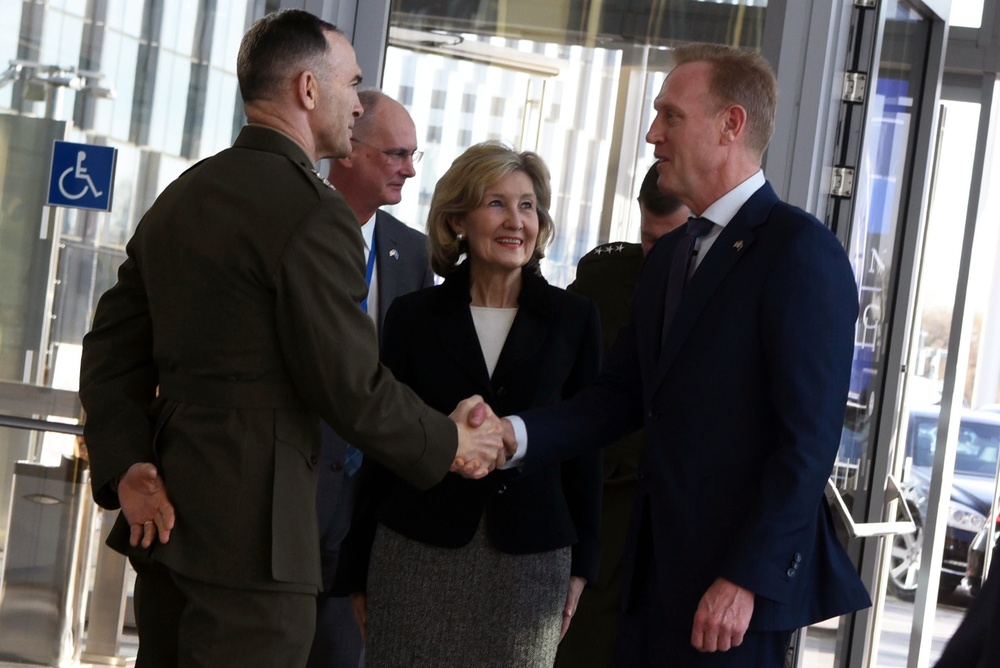 U.S. Acting Secretary of Defense Arrives at NATO Headquarters