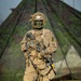 Soldier stands by at lane