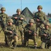 Croatian Soldiers train for badge