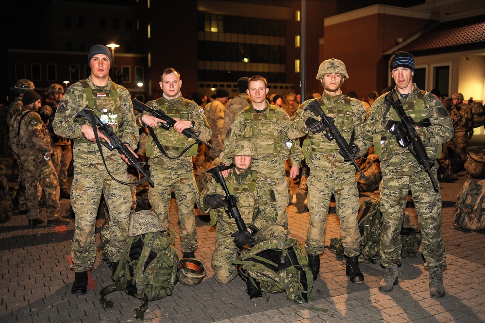 Croatians during Expert Infantryman Badge