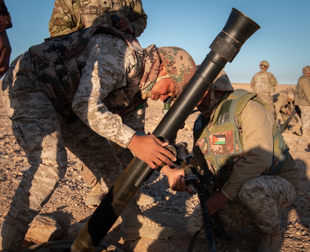 Jordan Armed Forces BGF conducts live-fire exercise