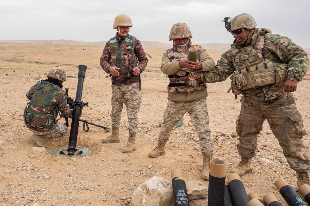 Jordan Armed Forces BGF conducts live-fire exercise