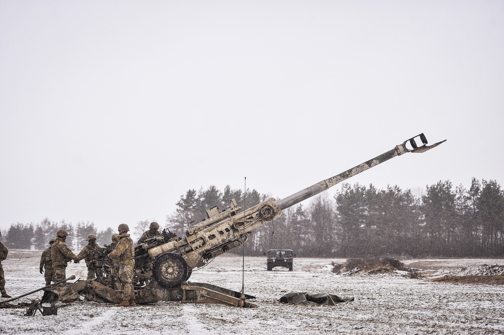 Howitzer ready to fire