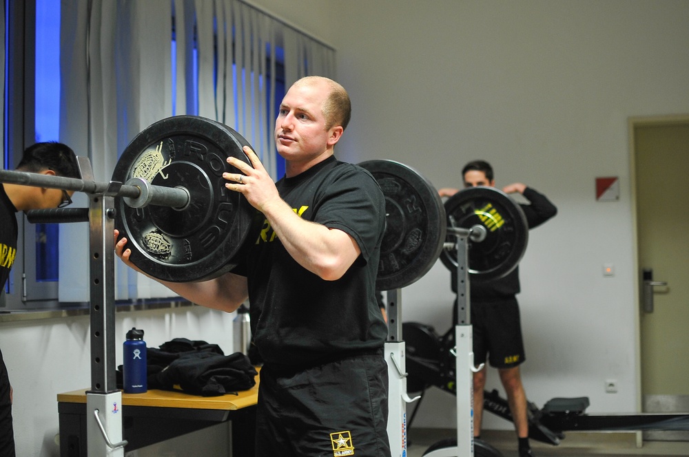 Paratrooper loads weight