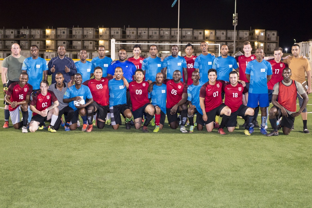 U.S. vs. Djibouti Gendarmerie Soccer Match