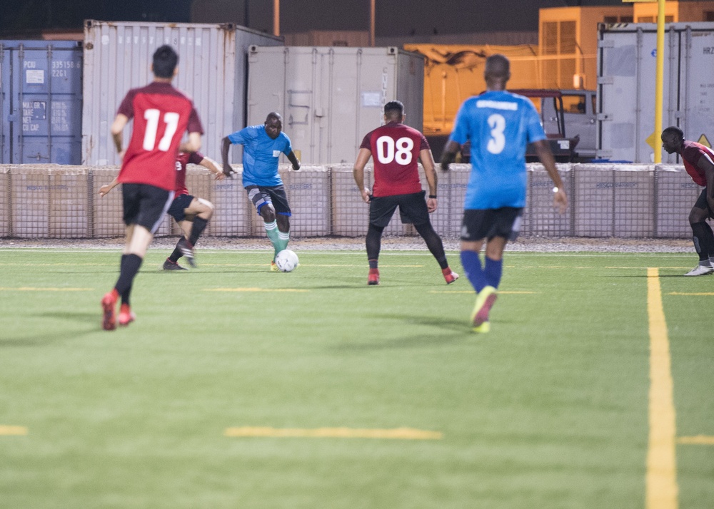 U.S. vs. Djibouti Gendarmerie Soccer Match