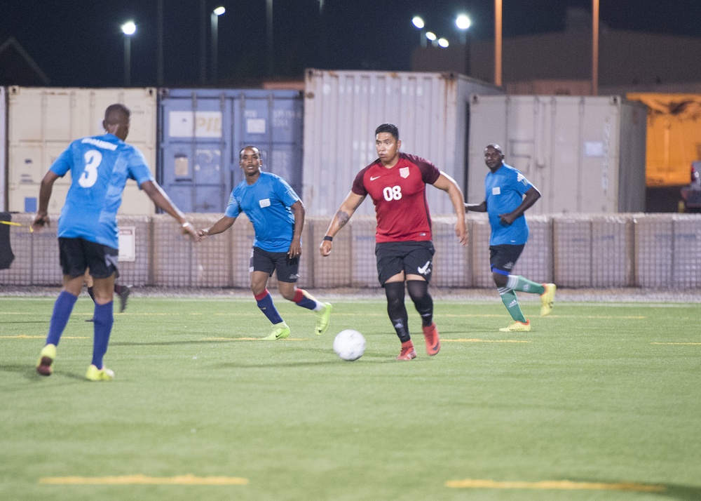 U.S. vs. Djibouti Gendarmerie Soccer Match