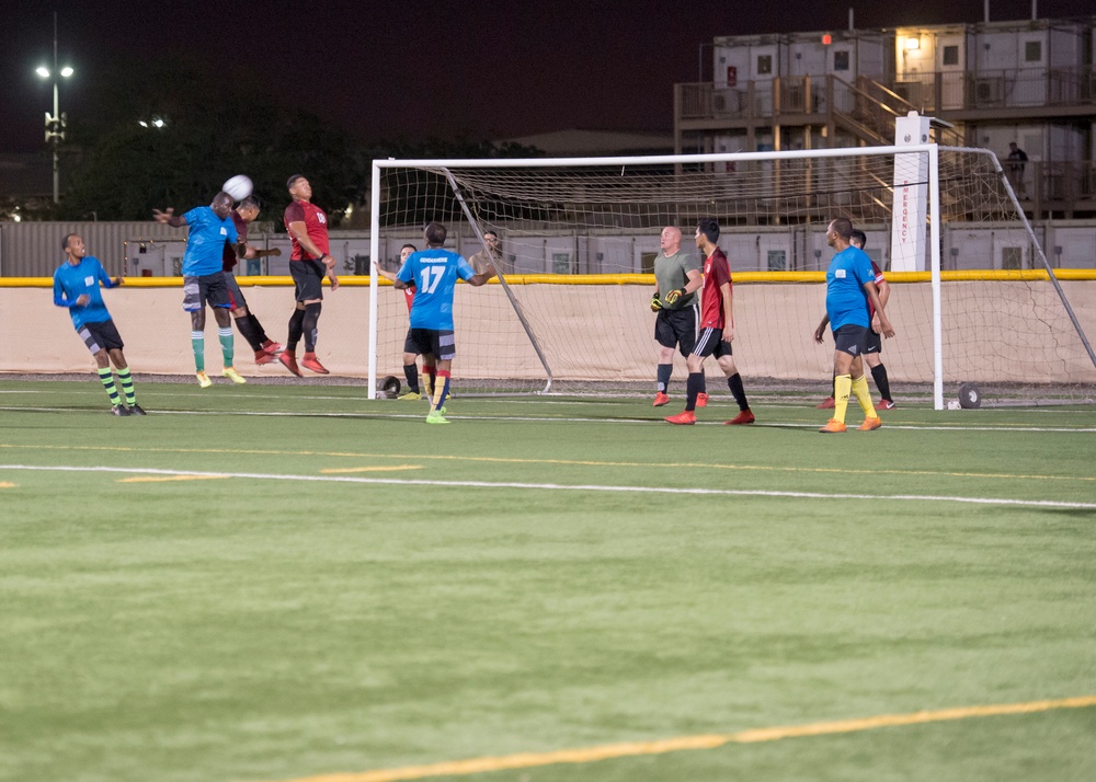 U.S. vs. Djibouti Gendarmerie Soccer Match