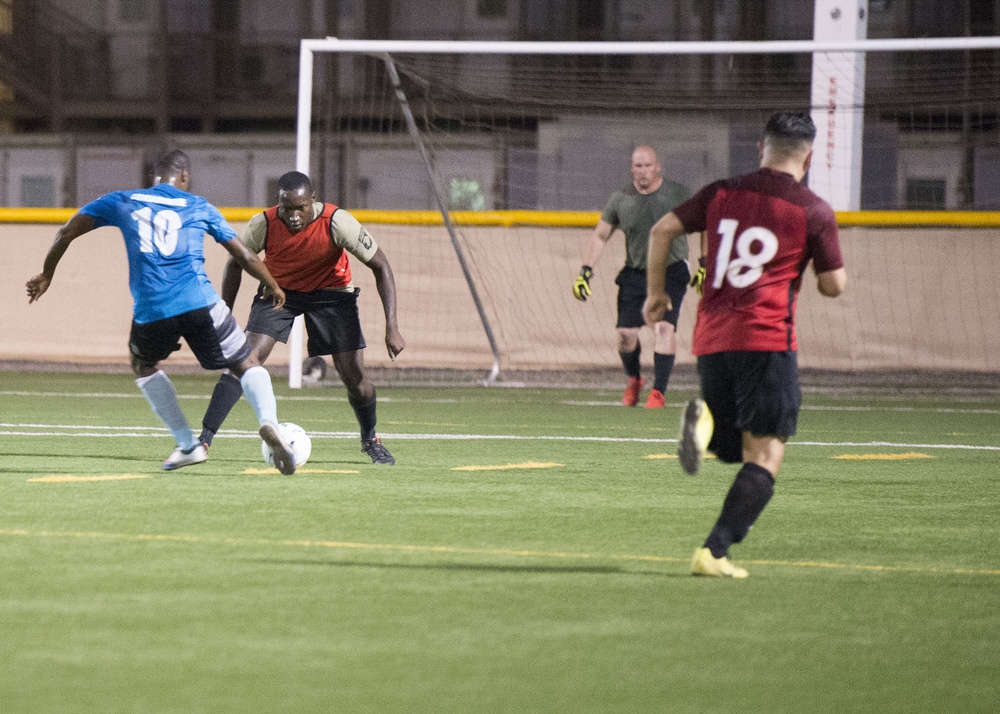 U.S. vs. Djibouti Gendarmerie Soccer Match