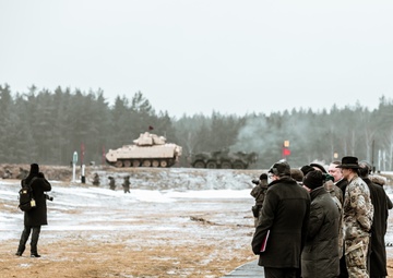 U.S. Secretary of State visits Battle Group Poland