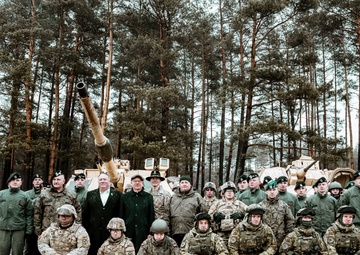 U.S. Secretary of State visits Battle Group Poland