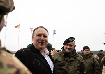 U.S. Secretary of State visits Battle Group Poland