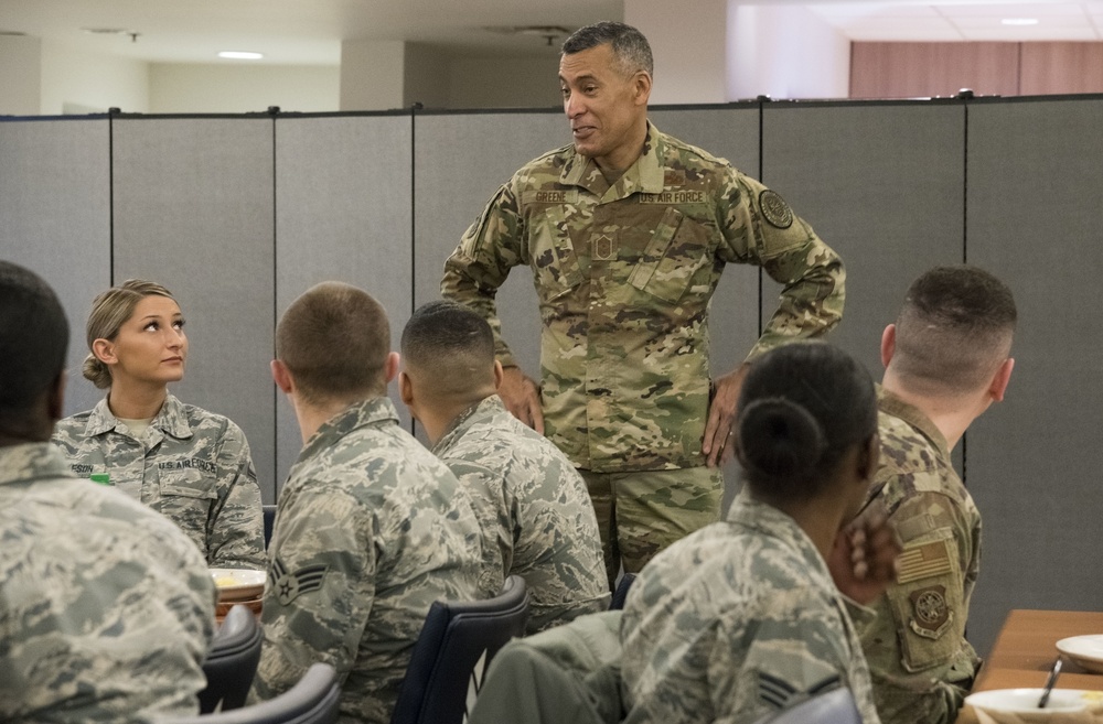 Proud to be AMC: MAJCOM’s new command chief visits DAFB