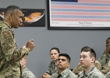 Proud to be AMC: MAJCOM’s new command chief visits DAFB