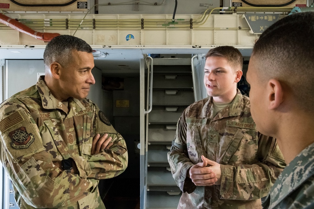 Proud to be AMC: MAJCOM’s new command chief visits DAFB