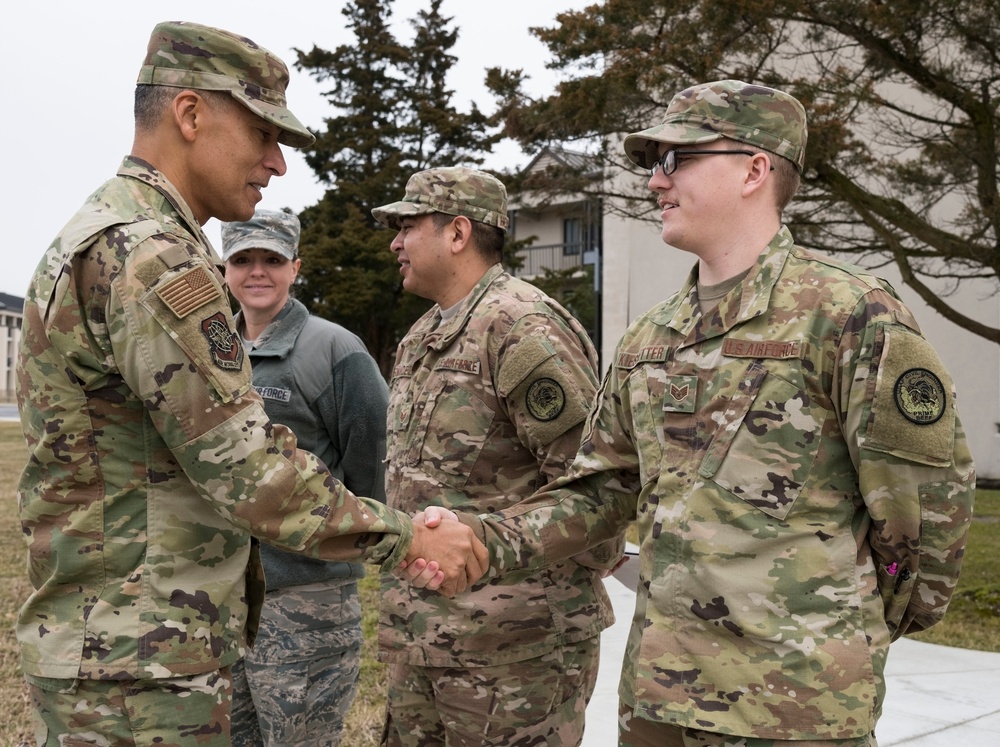 Proud to be AMC: MAJCOM’s new command chief visits DAFB