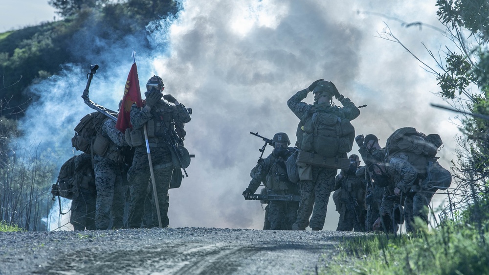 1st Battalion, 1st Marine Regiment Hike