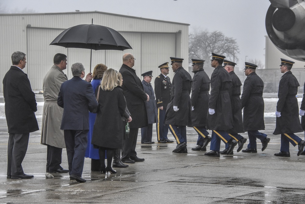 Michigan funeral honors team